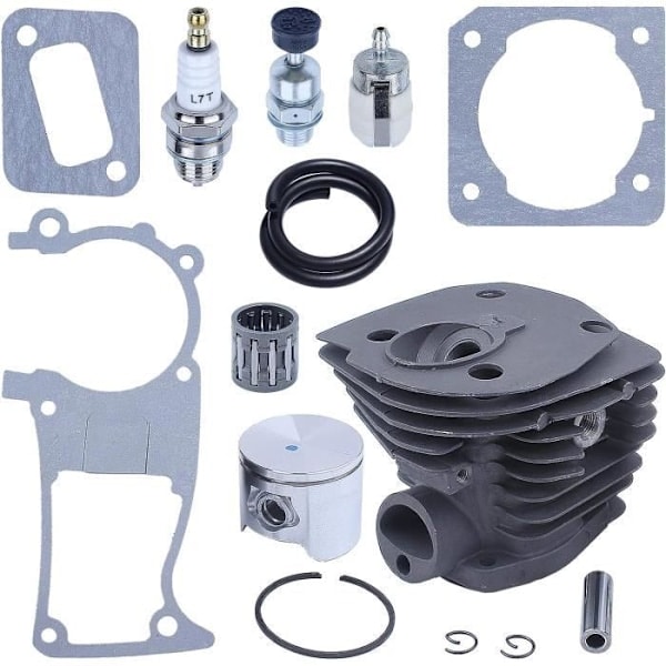 Yhteensopiva Husqvarna 340 345 346XP 350 351 353 -ketjusahojen kanssa 44mm Sylinterimäntäsarja 503869971 503 89 44-01 503 86 25