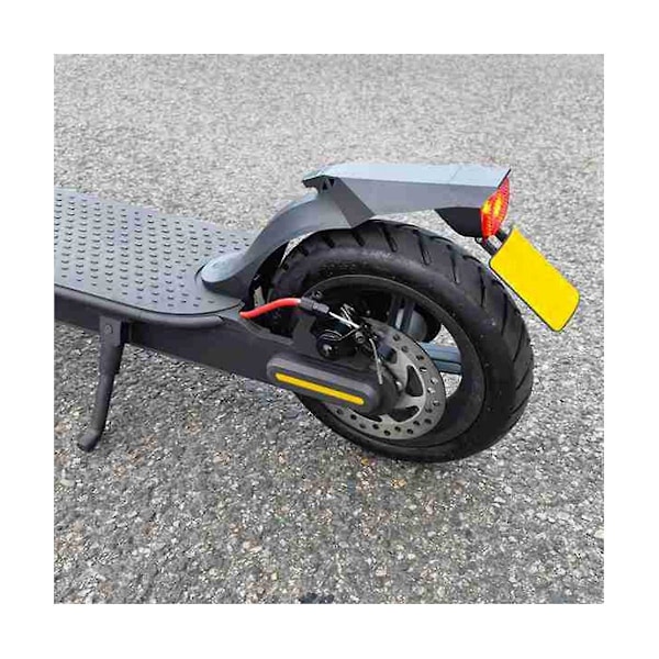 Scooter-skärmar Bakre stänkskydd Bakljusset med registreringsskyltsfäste för Elektrisk , Pro 2, Svart