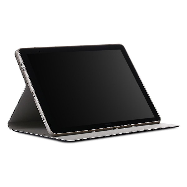 Til Samsung Galaxy Tab S5e 10.5 2019 Model Sm-t720/t725, Multi-vinkel Visningsstativ Cover Med Lomme Auto Sleep Wake, Sort