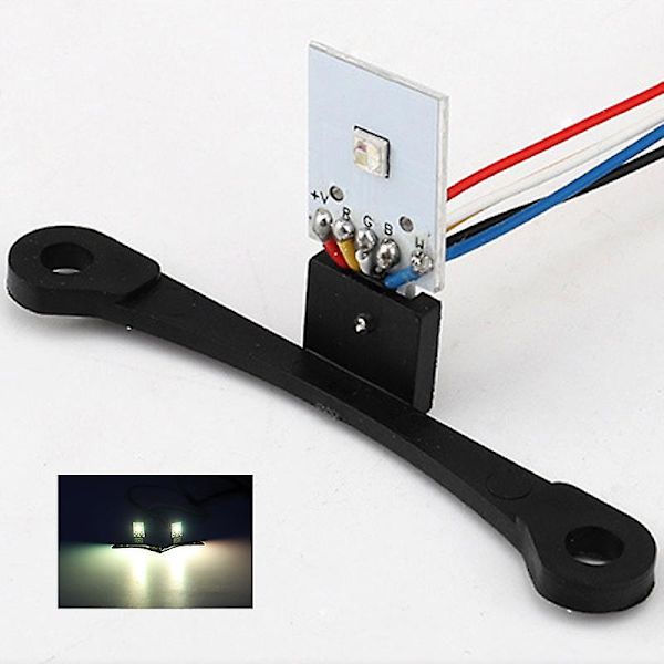 2 kpl 12V 5W LED-auton paholaisen silmät ajovalot Auton muotoilu DIY jälkiasennus DRL-projektori linssilamppu Auton ulkopuolen koriste-tarvikkeet