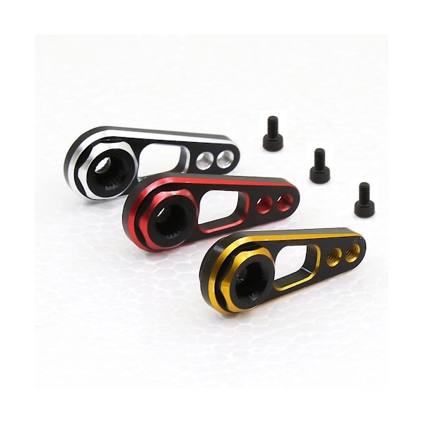 2 st Metall Dubbla Hål 25t Servoarm Servo Horn för 1/10 RC Bil Båt Futaba Savox Powerhd Axial Scx