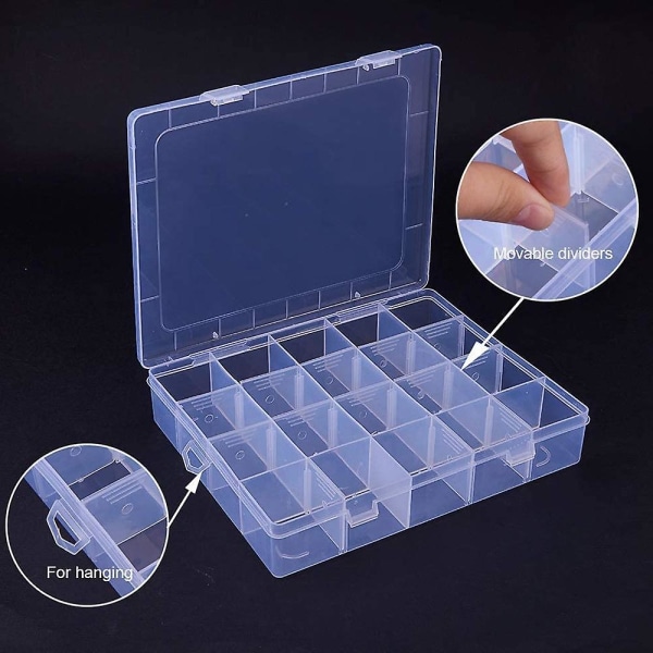 42/84 Grid Transparent Box för förvaring av handgjorda pärlstavar av diamond painting