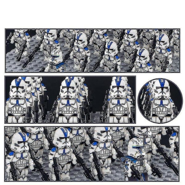 501st Legion Clone Trooper Hær Sæt Mini Kaptajn Rex Jesse Og Echo Stjerne Kaptajn Rex 501st Clone Trooper Krig Figurer Klodser