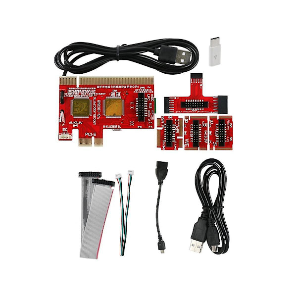 V8 Monitointitesti Kortti Tietokoneelle Ja Kannettavalle Tietokoneelle, Yleinen Diagnostiikka, Tukee Pci,pci-e