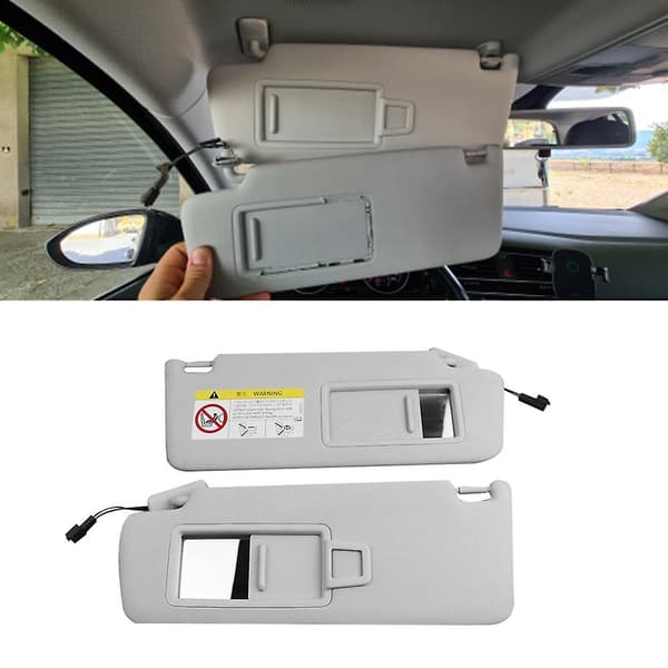 2 stk. Solskærms Paneler med Makeup Spejl til Golf 7 MK7 - B8 CC E-Golf 5GG85751 5GG857552