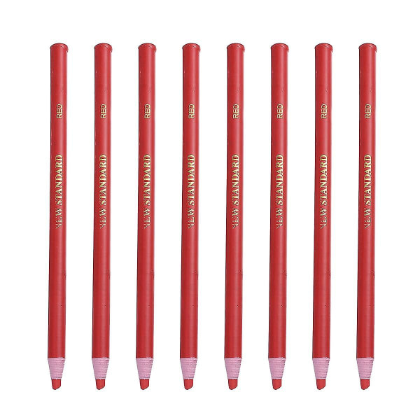 2024 12 kpl Red Crayons Peel Off China Marker Peel-Off Grease Pencil Peel- Marker