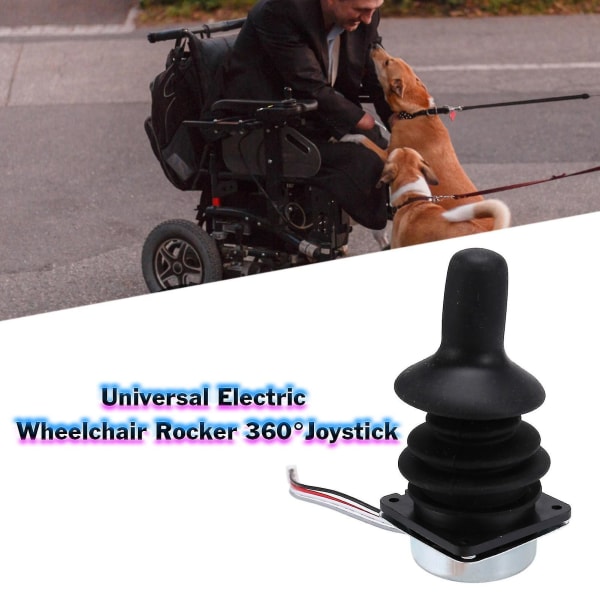 Universal Elektrisk Rullstols Rocker Joystick 360 graders Rotation Intelligent Joystick (trasslig)