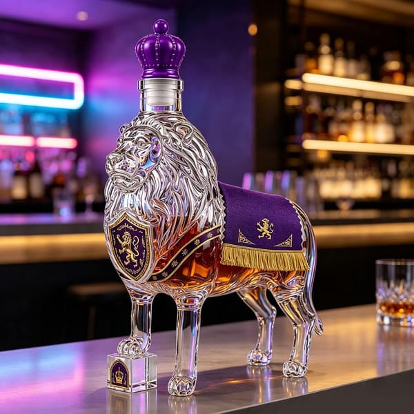 87:e kungliga lejonwhiskykaraffen, 3D-krona flaskformad bardekoration