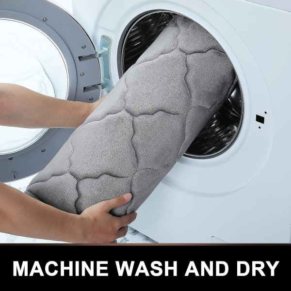 Memory Foam badematteteppe, ultramykt sklisikkert og absorberende baderomsteppe, maskinvasketørt