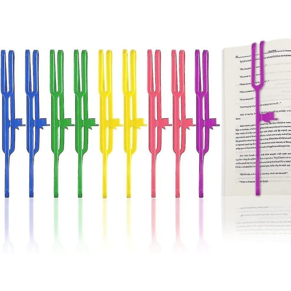10 stk Innovative silikone fingerpegende bogmærker Bogmærker til kontoret