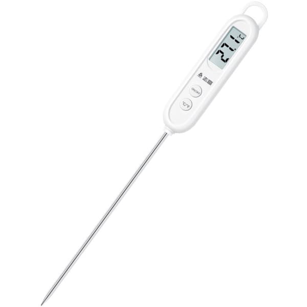 Köketstermometer. Köttermometer. Digital termometer med lång sond. Matlagningstermometer. Matlagningstermometer med LCD-display (°F/°C) och knapp