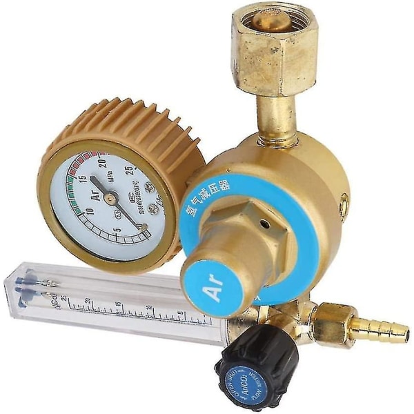 Argon Co2 Flow Meter Regulator, trykkmåler 0~25mpa, Universal Argon Co2 sveiseregulator trykkreduksjon