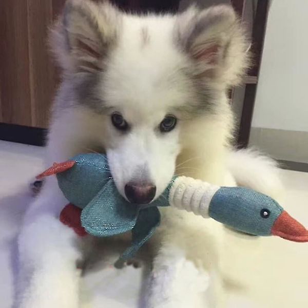 Plush Hundelegetøj, Blødt Kvæk Kvæk Legetøj Hund, Interaktivt Trænings Tyggelegetøj Til Hvalp Kæledyr
