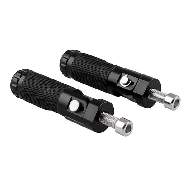 Universelle motorcykelmodifikationsdele: runde foldepedaler i aluminiumslegering med 8 mm rebound.