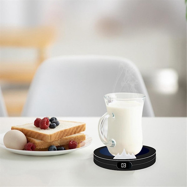 Smarta kaffekoppsvärmare 10W Snabb Uppvärmning Med 3-stegs Temperaturkontroll Bärbar Koppvärmare 8h A