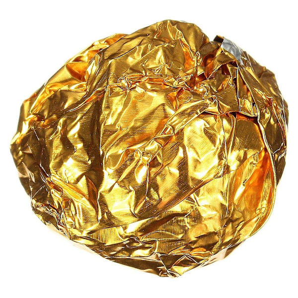 100 stk. Firkantede Slik Chokolade Lollipop Papir Aluminiumfolie Indpakninger Guld