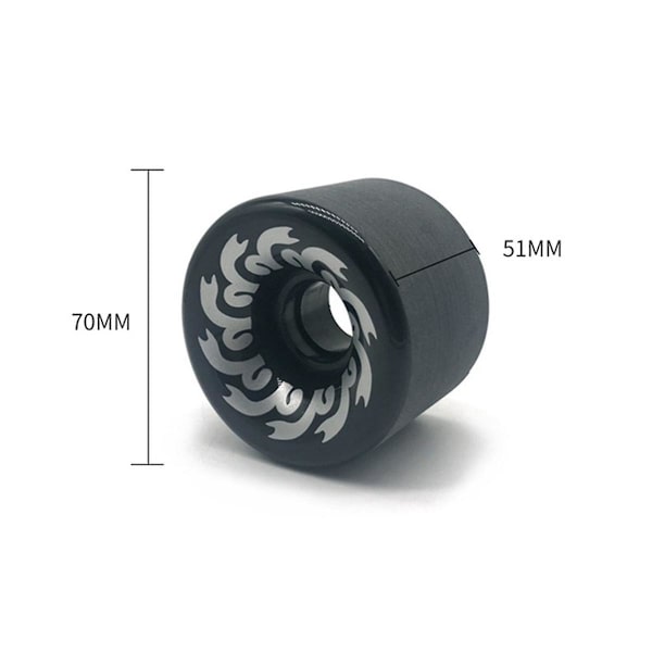 4 kpl Skeittilauta Tarvikkeet Double Warping 70x51mm 82a Liukulevy Hiomakivet Long Board Pyörä