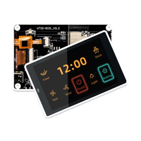 3,5 tums Esp32-s3 utvecklingskort - Wt32-sc01 Plus med 320x480 kapacitiv multitouch LCD-skärm inbyggd Bluetooth