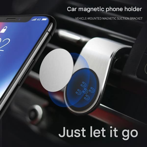 F3 Magnetisk Luftventil Telefonholder – L-formet Bilfeste
