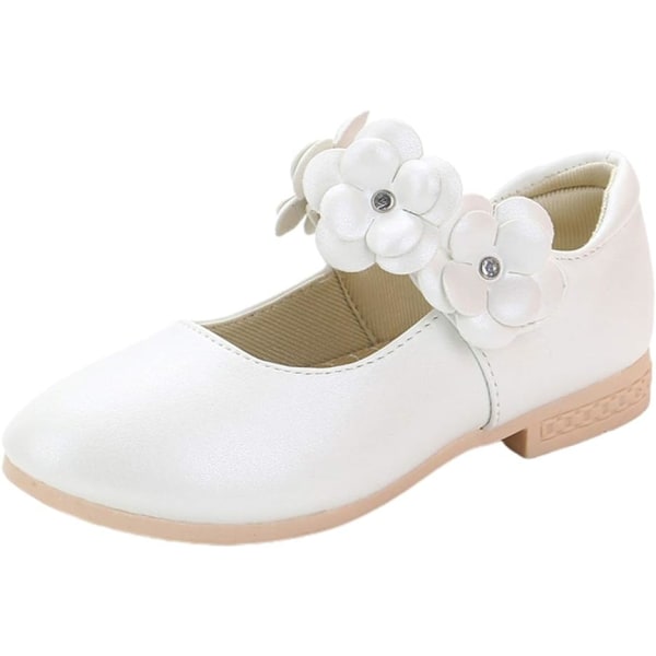 Princess Flower Mary Jane Girls Sweet Shoes Pu Leather Flat Dress Shoes Kids Soles Shoes