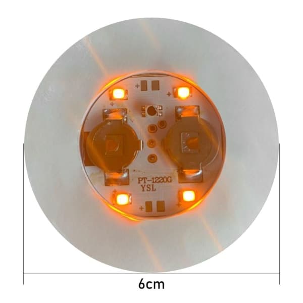 12 LED farvede coasters til vinflasker, lyser op