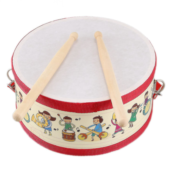 Trum Trä Barn Tidiga Pedagogiska Musikinstrument För Barn Beat Instrument Hand Drum Leksaker