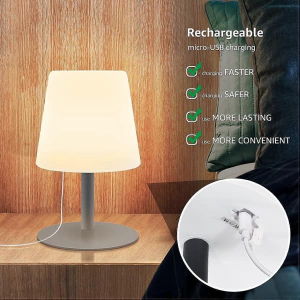 Roll-up genopladelig LED bordlampe til soveværelset, sengelampe