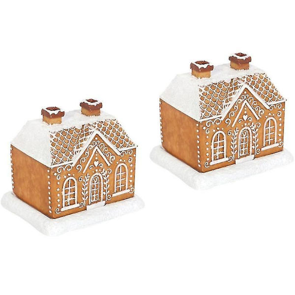 2x Peberkagehus Røgelsebrænder Røgelsekeglebrænder Julehyttebrænder
