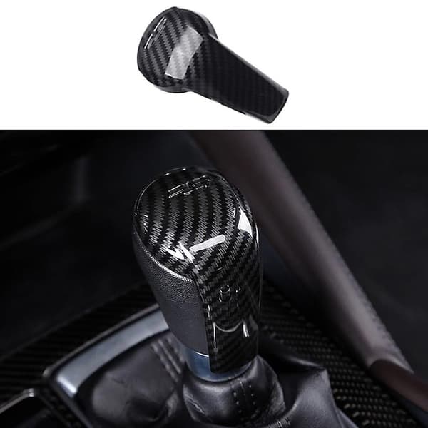 1x Gear Shift Knob Cover til -5 Cx5 2017 2018 & 1x Ratstyre Trim Abs til 3 2018 -5 2017