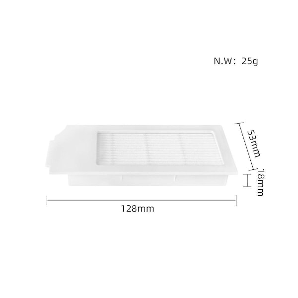 Vaihto-osat T10 Plus -robotti-imurille: Sivuharja, HEPA-suodatin, Mop-liina