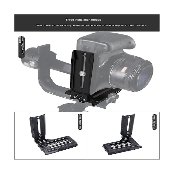 För Slr Vertikal Snabbmonteringsskiva Weebill S Mini Bi S Ruying Rsc2 Rs2 Stabilisator L-formad Montering