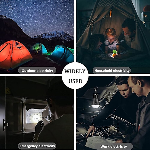 4 Pak Led Camping Lys, Camping Tilbehør Til Telte, Bærbare Teltelys Med Klips