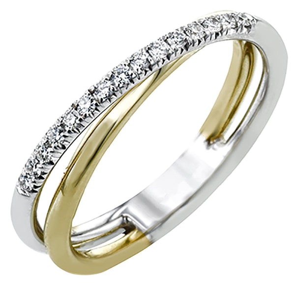 Multi-line viklingsring Trendy ring Populære smykker kobberring størrelse 6