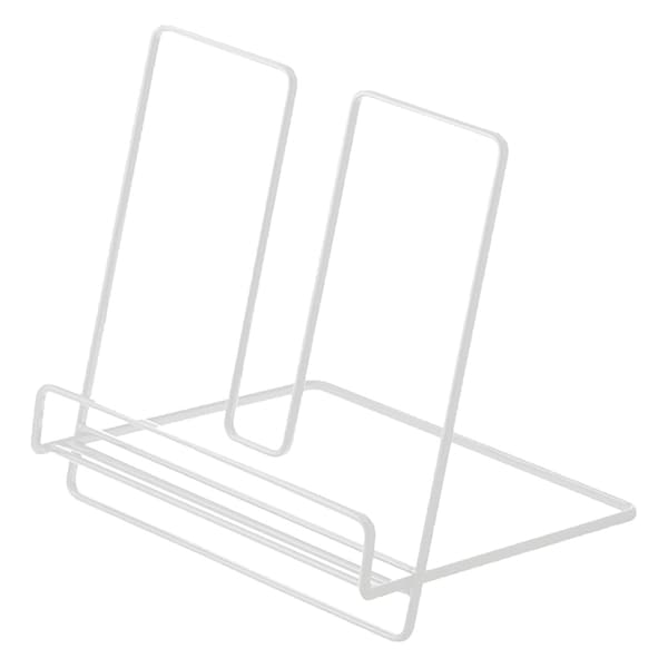 Foldbart Jern Display Stativ Multifunktionelt Anti-Rust Simpelt Foldbart Bogstativ til Børn Hvid