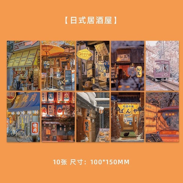 Ins Japanilaistyylinen Taverna Koristekortti Ruokailuhuone Tausta Seinäkoristeet Postikortti Kodinsisustus Tee itse valokuvarekvisiittaa 10 arkkia