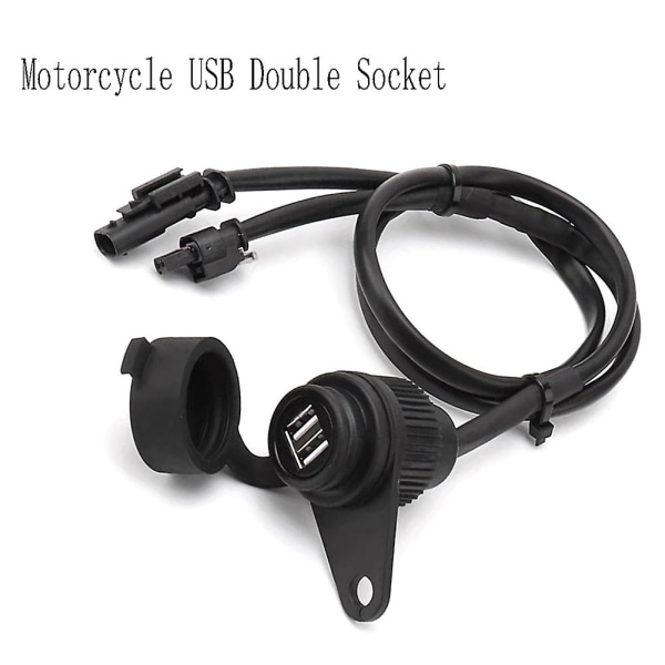 Moottoripyörän USB kaksoisliitäntä R1200GS R1250GS F700GS F750GS F800GS F850GS ADV-lisävarusteille häviöttömällä linjalla