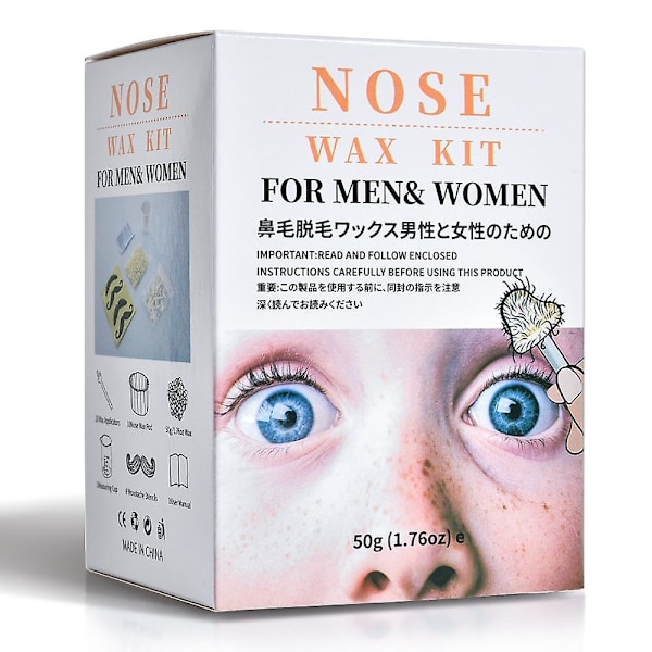 Unisex Næse- og Ørehårfjernelsesvokskit - Smertefri fjernelse af næsehår - Nem næsev voksning