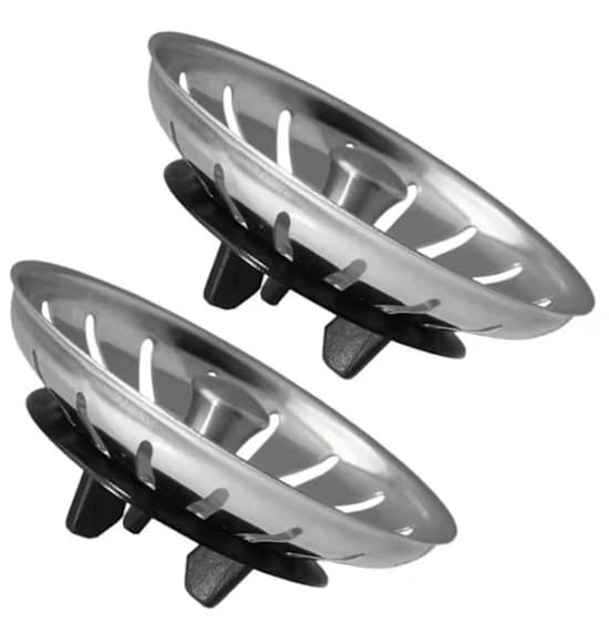 Plugger for IKEA kjøkken Atlant/Domsjö/vaskefiltre - kurvventiler (2-pakning)