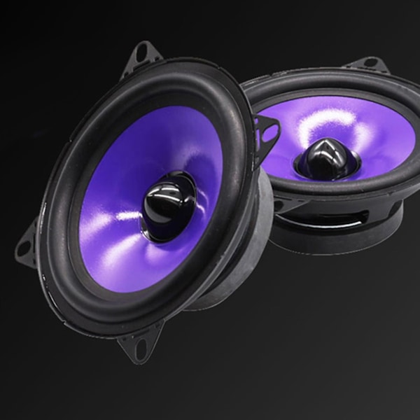 2 st Subwoofer-högtalare Fullfrekvens Stark Röstprestanda 60hz-20khz 4-tums Mellanbas Woofer Ljudhögtalare för Van
