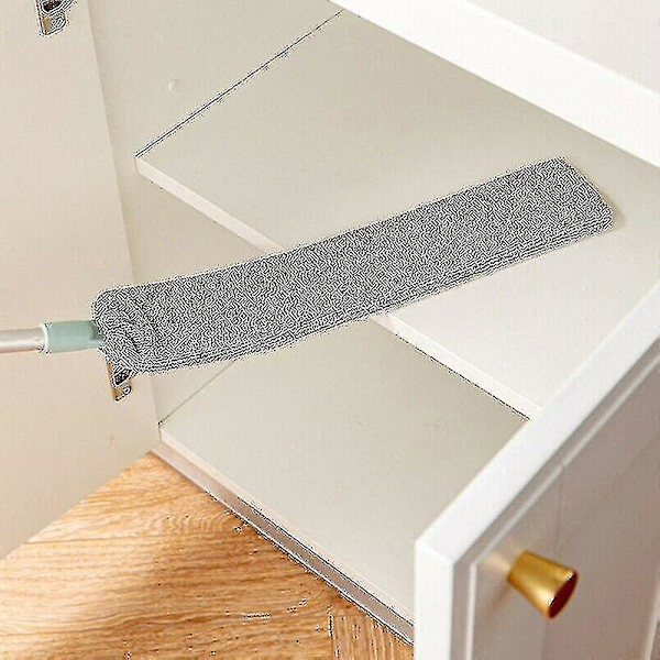 Dammborste för sängbord 2024, Långt Handtag, Mopp, Återanvändbar Mikrofiber Dammsamlare, Sopaborste