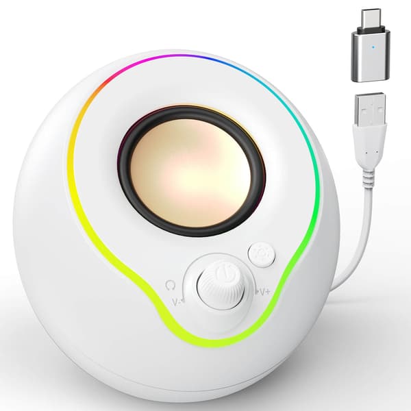 2.0 Datorhögtalare - CREATIVE - Bluetooth 5.3 - USB-C - Anpassningsbar RGB-belysning