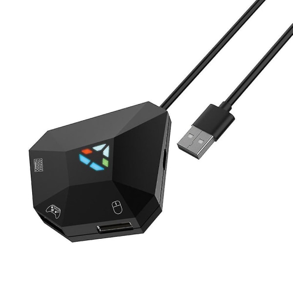 Hiiren ja näppäimistön muuntaja, USB-liitäntä, näppäimistö ja hiiren sovitin PS4:lle, PS3:lle, Xbox Onelle, Xbox 360:lle, Nintendo Switch Litelle