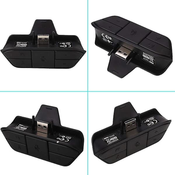 Stereo Headset Adapter til Xbox One/One S/Elite 1&2/Xbox Series X|S Controllere, Mikrofon Headset Adapter til Xbox One Controller