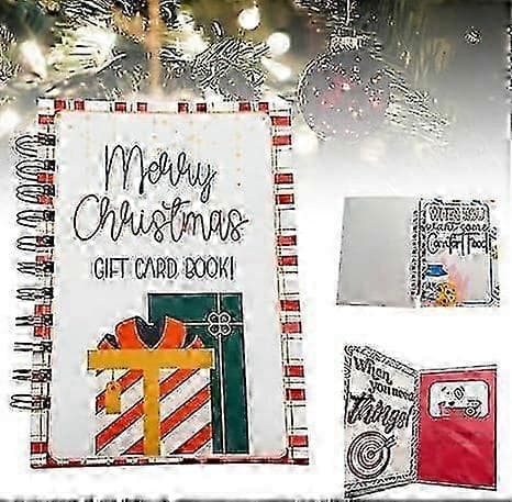 Julklappsbok med presentkort, Julklappsbok för studenter, God Jul presentkortsbok, Julklappshållare 1pc