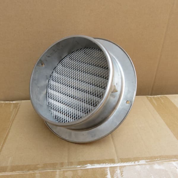 Ventilasjonsrist i rustfritt stål av høy kvalitet, 96-121 mm