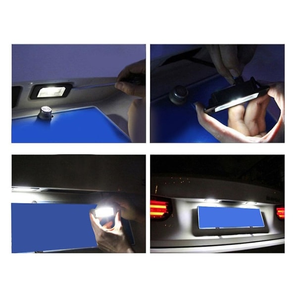 18 LED Registreringsskyltsbelysning för Volvo S80 S60 V70 Xc70 Xc90 (2st/set)