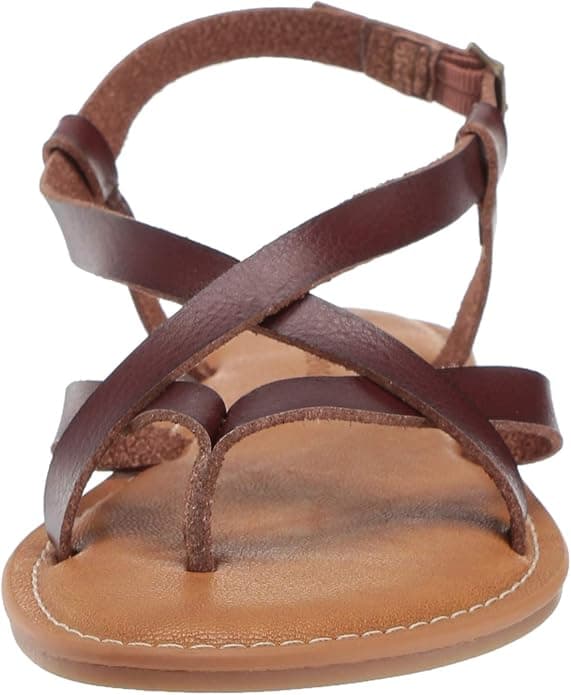 Kvinders afslappede rem-sandal Brown 38