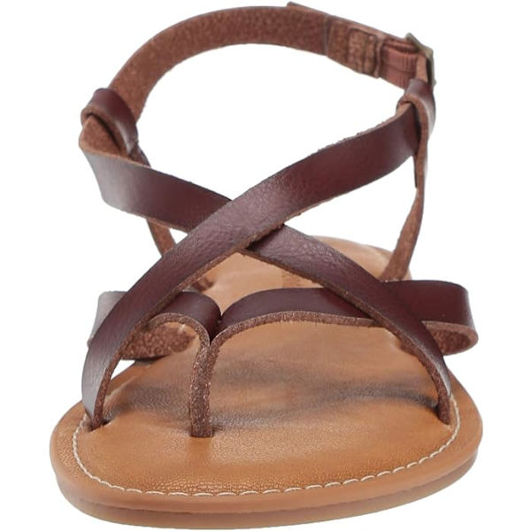 Kvinders afslappede rem-sandal Brown 39