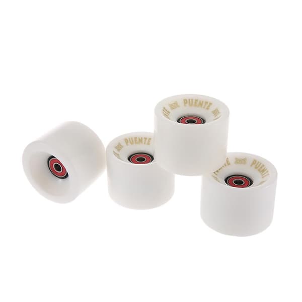 Puente 4-pack Cruiser Skateboardhjul med ABEC-9 Kullager, blå
