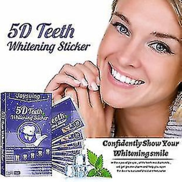 3d Bright White Tooth Sticker Gul fjerning